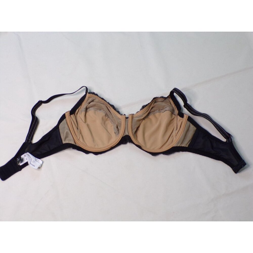 🆕CHANTELLE Rive Gauche Full Non-Padded Underwire Bra 34DDDD Black #3281 - Picture 14 of 15